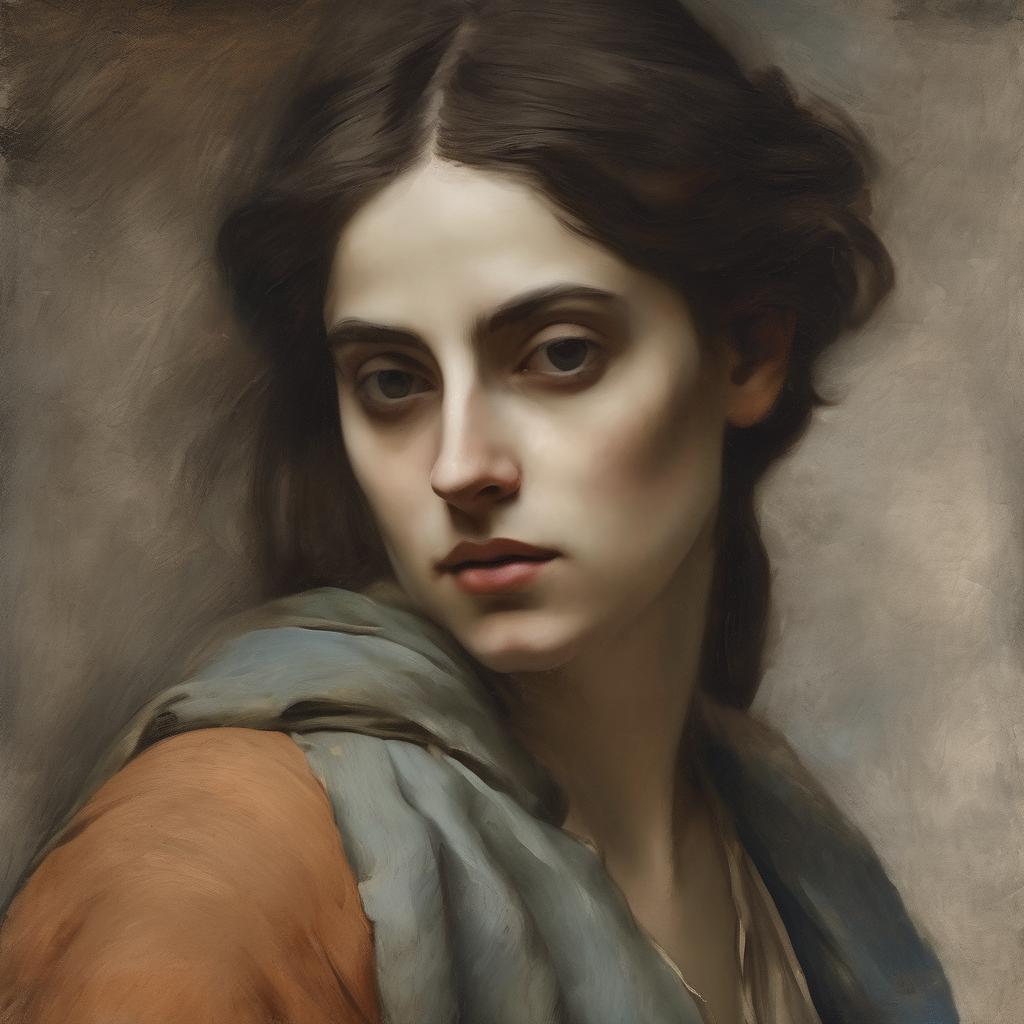 Ομορφη γυναίκα πορτρέτο, πηγή καλλιτεχνικής έμπνευσης, σύγχρονη τέχνη και ανθρώπινη ομορφιά.